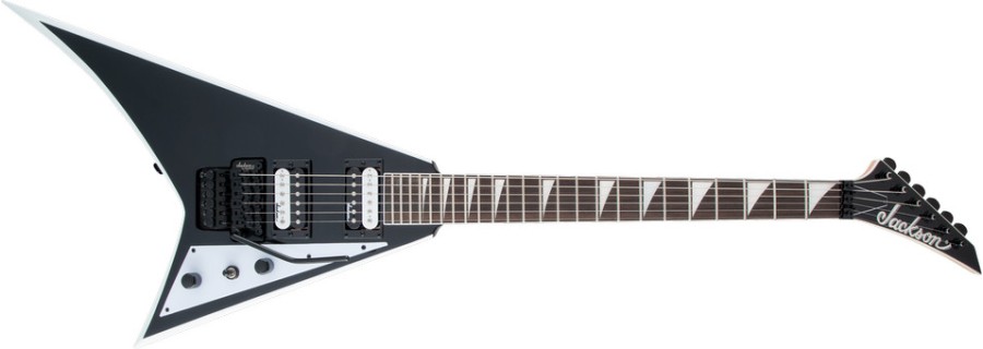 Jackson JS Series Rhoads JS32, Amaranth Fingerboard, Black with White Bevels