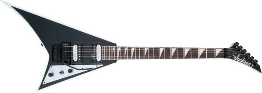 Jackson JS Series Rhoads JS32, Amaranth Fingerboard, Black with White Bevels