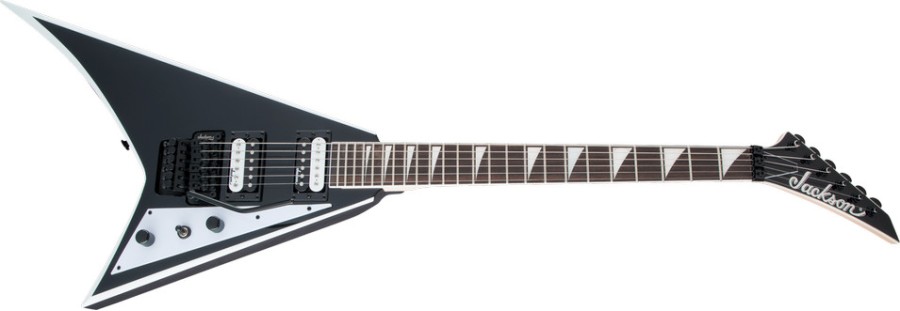 Jackson JS Series Rhoads JS32, Amaranth Fingerboard, Black with White Bevels