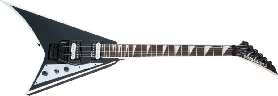 Jackson JS Series Rhoads JS32, Amaranth Fingerboard, Black with White Bevels
