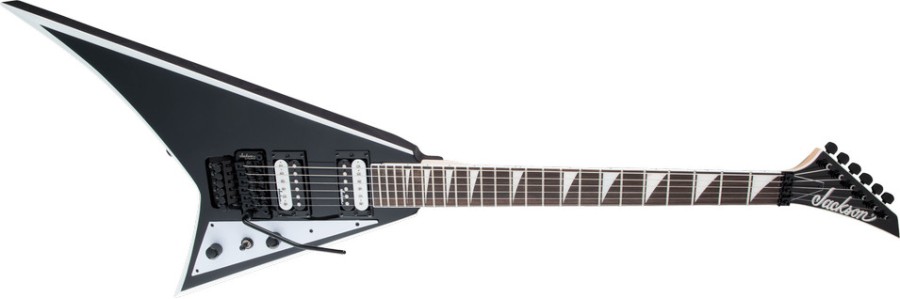 Jackson JS Series Rhoads JS32, Amaranth Fingerboard, Black with White Bevels