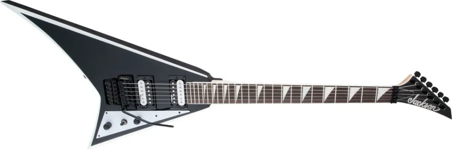 Jackson JS Series Rhoads JS32, Amaranth Fingerboard, Black with White Bevels
