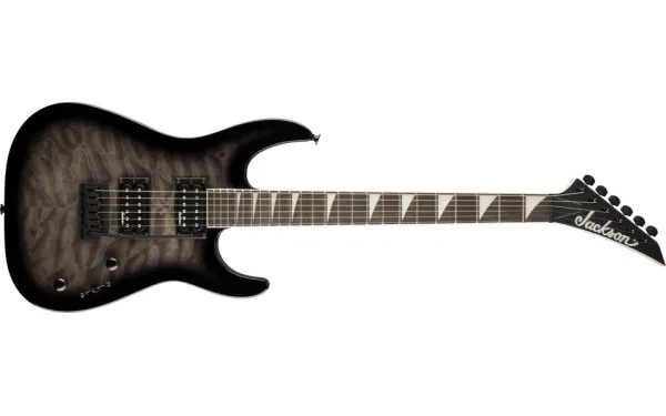 Jackson JS Series Dinky® JS20 DKQ 2PT, Amaranth Fingerboard, Transparent Black Burst