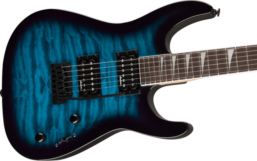 Jackson JS Series Dinky® JS20 DKQ 2PT, Amaranth Fingerboard, Transparent Black Burst