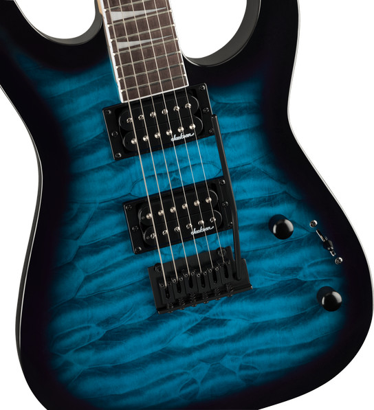 Jackson JS Series Dinky® JS20 DKQ 2PT, Amaranth Fingerboard, Transparent Black Burst