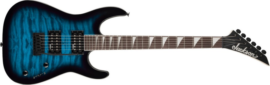 Jackson JS Series Dinky® JS20 DKQ 2PT, Amaranth Fingerboard, Transparent Black Burst