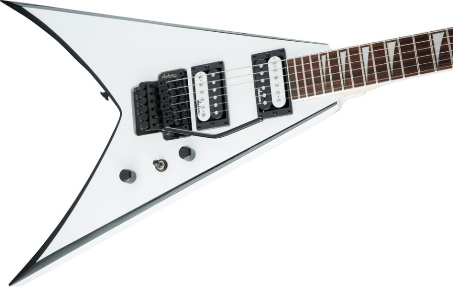 Jackson King V™ JS32, White with Black Bevels