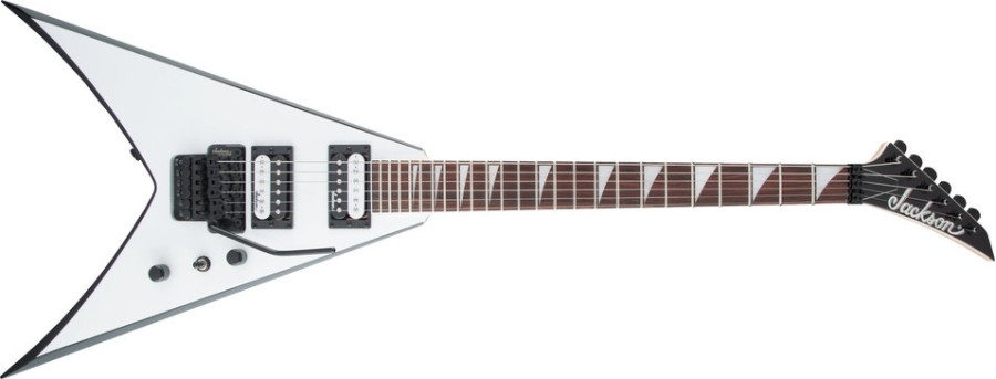 Jackson King V™ JS32, White with Black Bevels