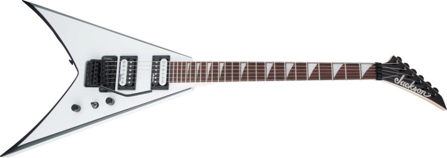 Jackson King V™ JS32, White with Black Bevels