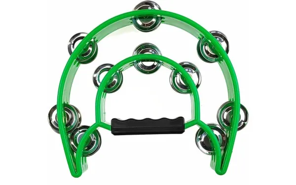 Double Row Tambourine Kera Audio TW-20 green