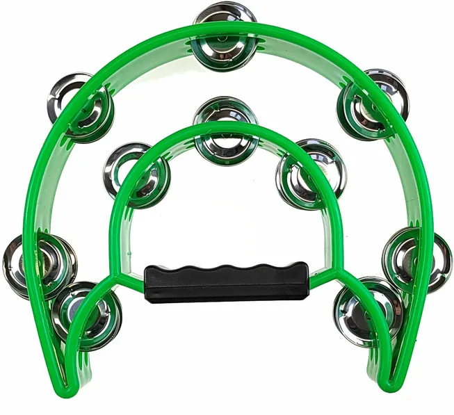 Double Row Tambourine Kera Audio TW-20 green