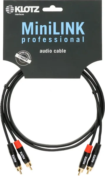 Klotz PRO TwinCable, 2x RCA / 2x RCA, 0.9m