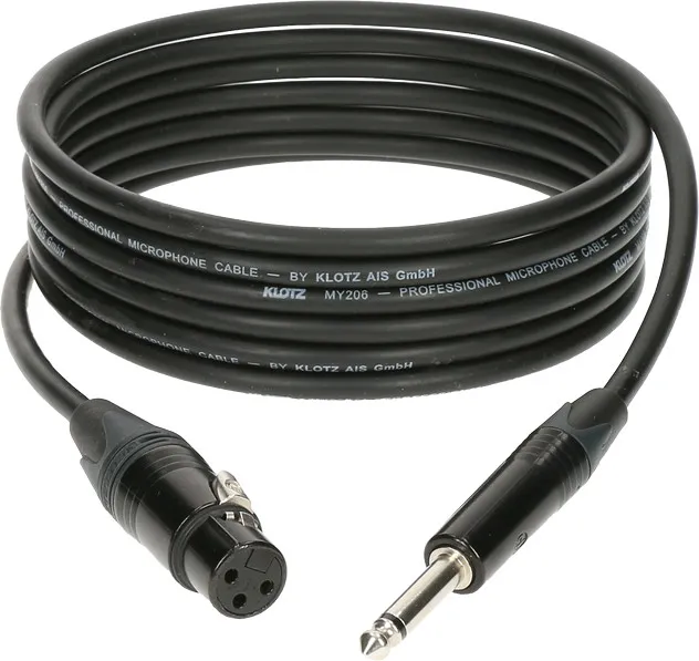 Klotz M1 Mic Cable, XLR-F / 6.3mm, 10m