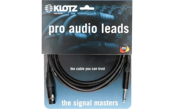 Klotz M1 Mic Cable, XLR-F / 6.3mm, 5m