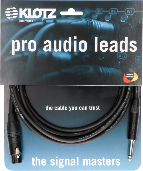 Klotz M1 Mic Cable, XLR-F / 6.3mm, 10m