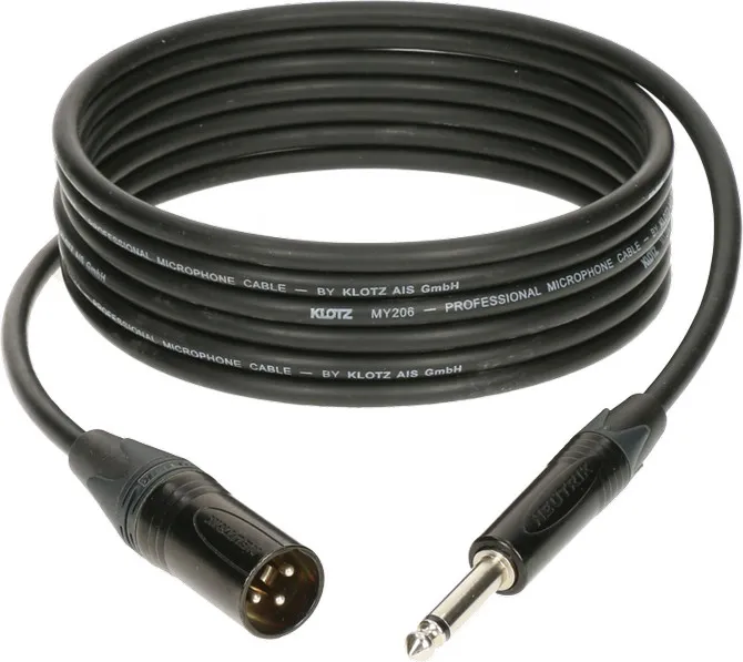 Klotz M1 Mic Cable, XLR-M / 6.3mm, 10m