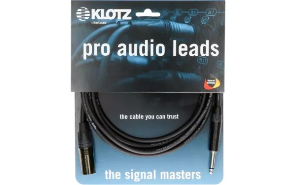 Klotz M1 Mic Cable, XLR-M / 6.3mm, 10m