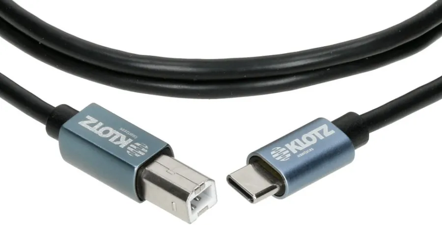 Klotz USB 2.0 кабел, USB-C / USB-B, 0.5m