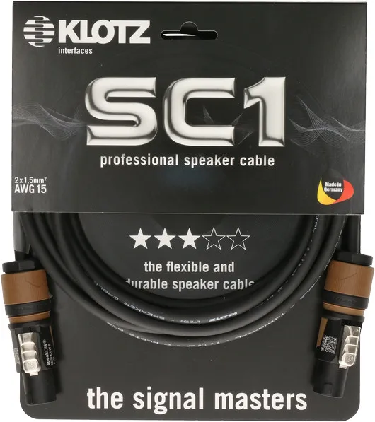 Klotz SC-1 Speaker Cable, SpeakON / SpeakON, 5m