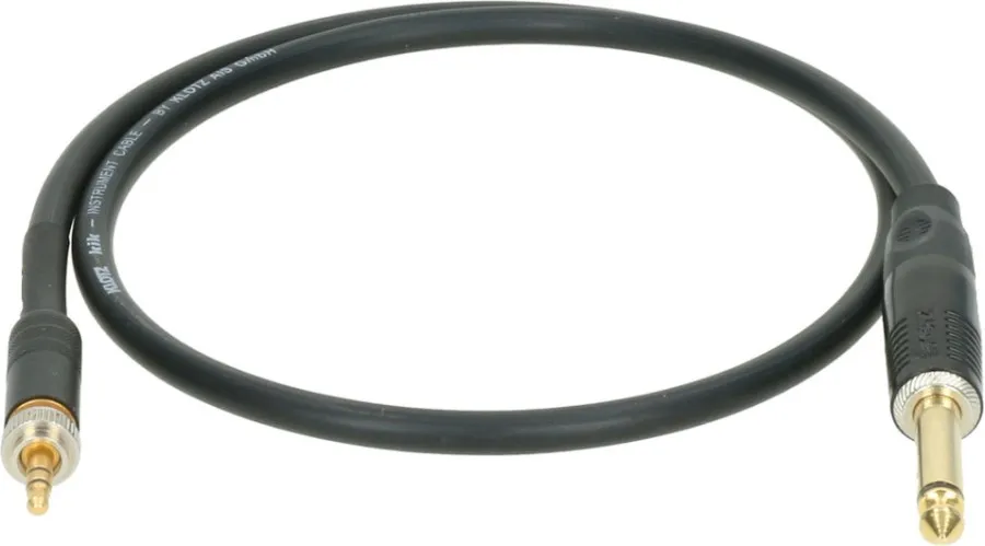 Klotz Instr. Cable, 6.3mm / 3.5mm TRS, 0.7m