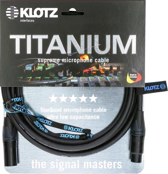 Klotz Titanium Mic Cable, 5m