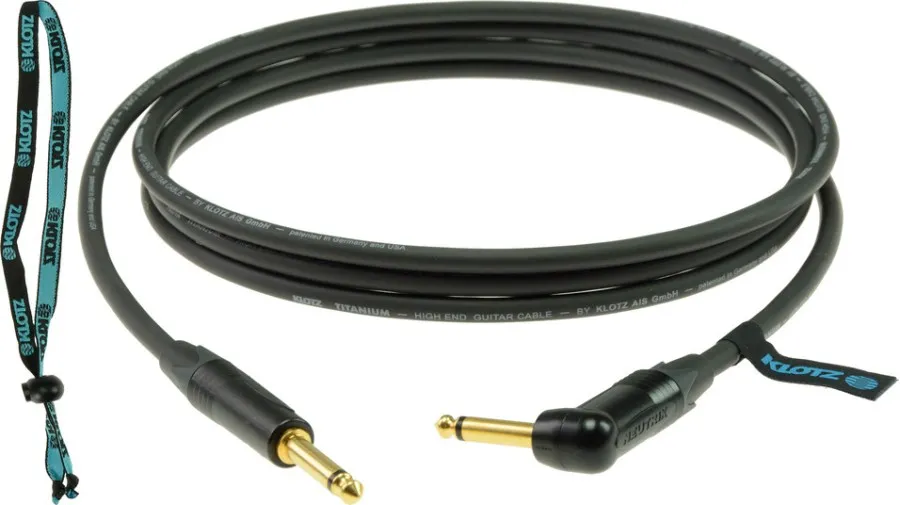 Klotz Titanium Instr. Cable, 6.3mm / 6.3mm L, 3m