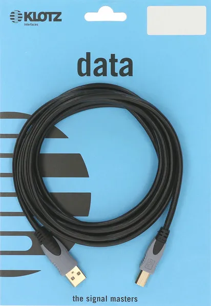 Klotz USB 2.0 кабел, USB-A / USB-B, 1.5m