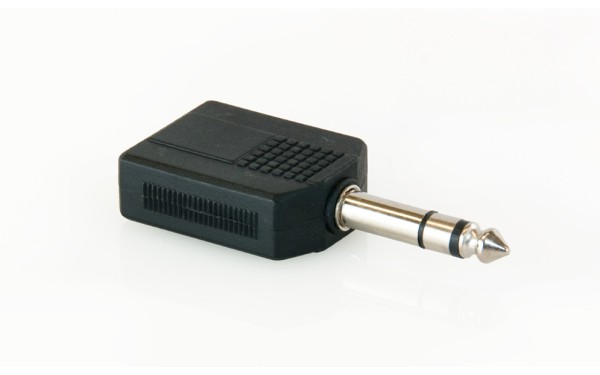 Master Audio HY1740, адаптер 2x 6.3mm / 6.3mm TRS