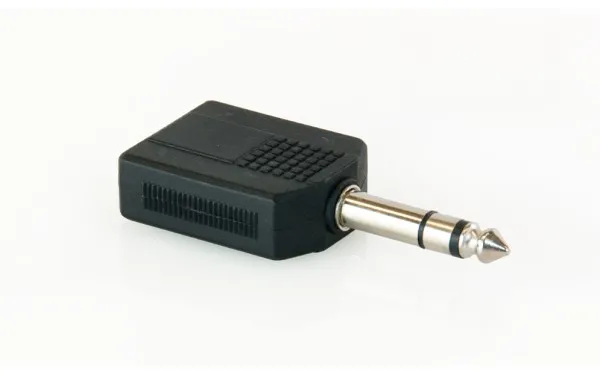 Master Audio HY1740, адаптер 2x 6.3mm / 6.3mm TRS