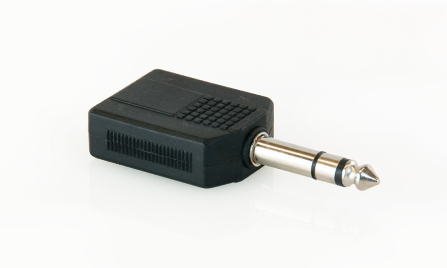 Master Audio HY1740, адаптер 2x 6.3mm / 6.3mm TRS