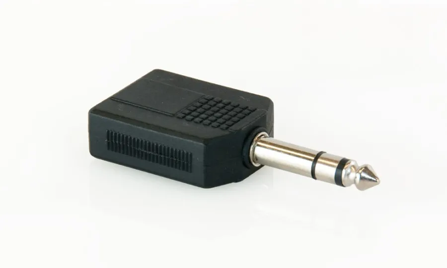 Master Audio HY1740, адаптер 2x 6.3mm / 6.3mm TRS