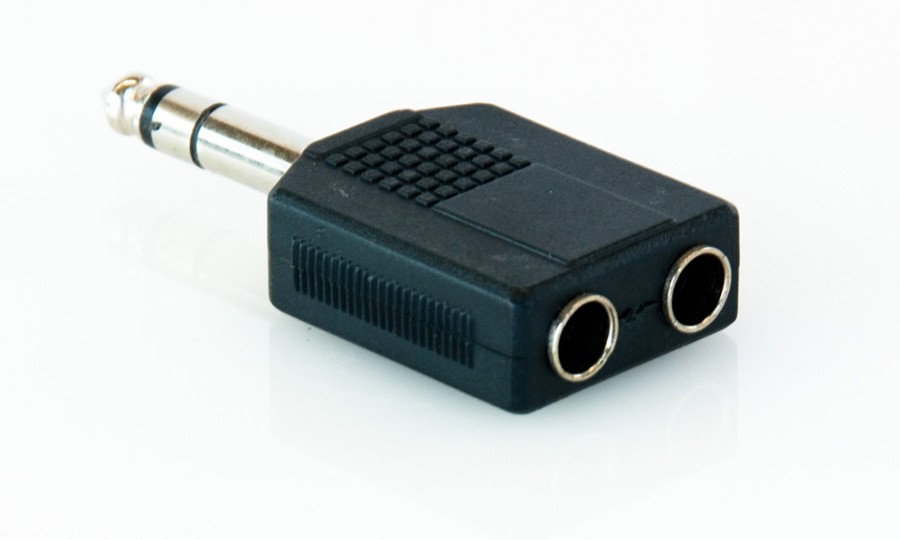 Master Audio HY1740, адаптер 2x 6.3mm / 6.3mm TRS