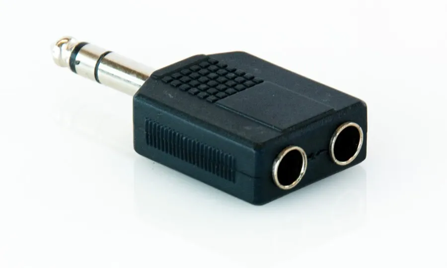 Master Audio HY1740, адаптер 2x 6.3mm / 6.3mm TRS