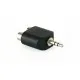 Master Audio HY1745, адаптер 2x RCA / 3.5mm TRS