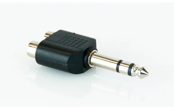 Master Audio HY1751, адаптер 2x RCA / 6.3mm TRS