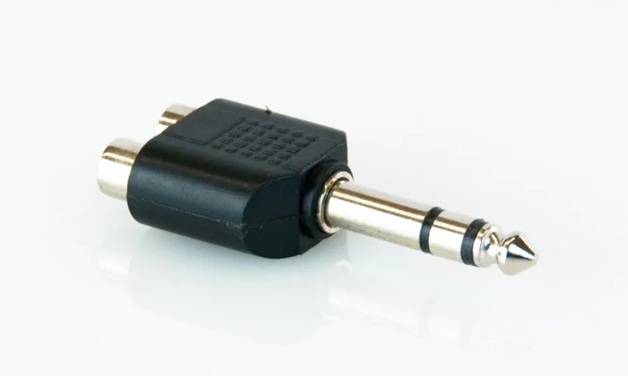 Master Audio HY1751, адаптер 2x RCA / 6.3mm TRS