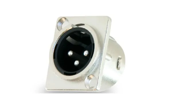 Конектор Master Audio HY4830, Монтажен XLR, Мъжки