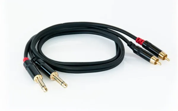 s.Cab PAC630-1, 2x RCA / 2x 6.3mm, 1m