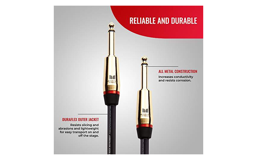 Monster Rock 1/4" 12ft - инструментален кабел - 3.6м