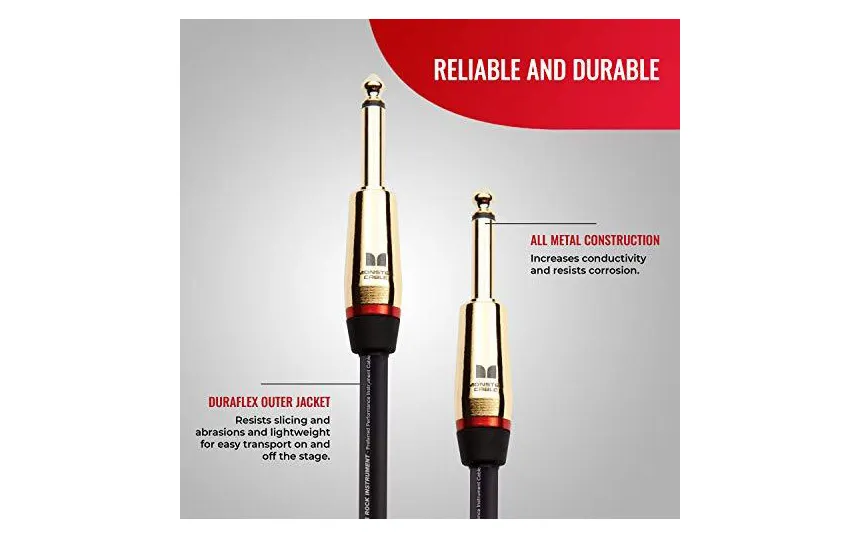Monster Rock 1/4" 12ft - инструментален кабел - 3.6м