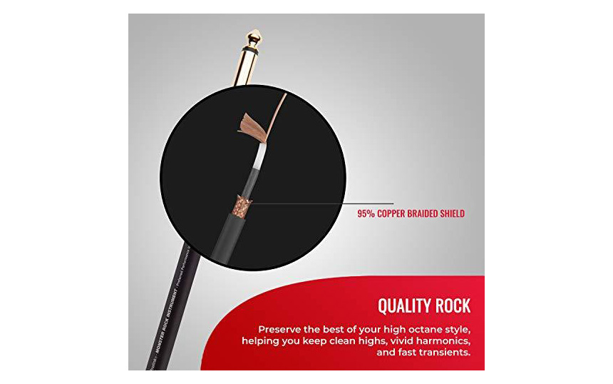 Monster Rock 1/4" 12ft - инструментален кабел - 3.6м