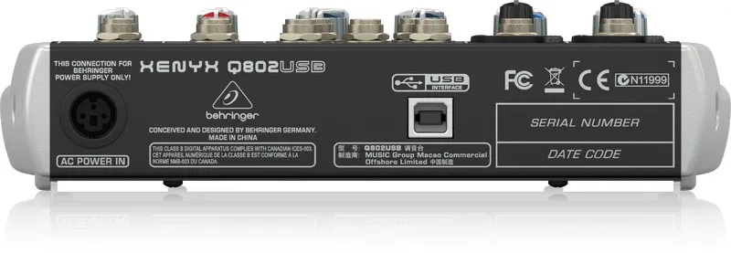 BEHRINGER Xenyx Q802 USB