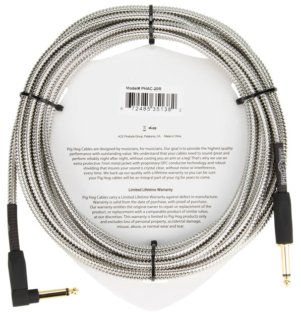 PigHOG PHAC-10R, 6.3mm/6.3mm, 3m, Г-образен