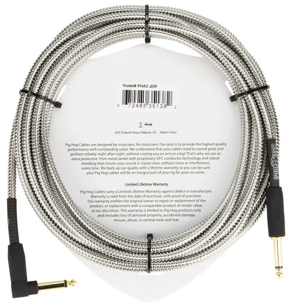 PigHOG PHAC-10R, 6.3mm/6.3mm, 3m, Г-образен