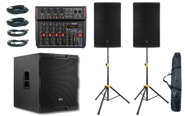 Power Dynamics PD415A/PDY218S/VM-KG08 Bundle
