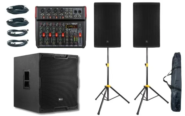 Power Dynamics PD415A/PDY218S/VM-KG08 Bundle