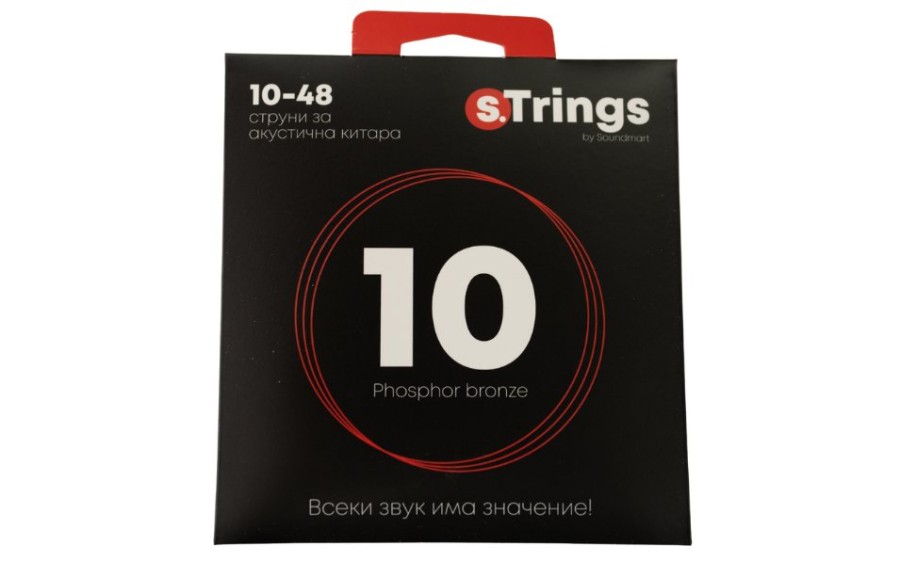 s.Trings SMА-010PB, Струни за акустична китара 10-48, Phosphor Bronze