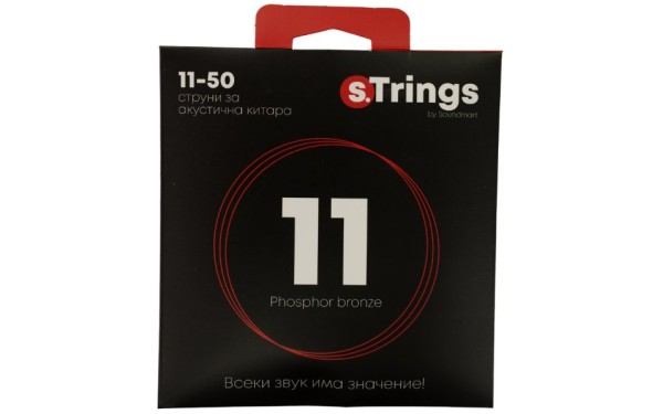 s.Trings SMА-011PB, Струни за акустична китара 11-50, Phosphor Bronze