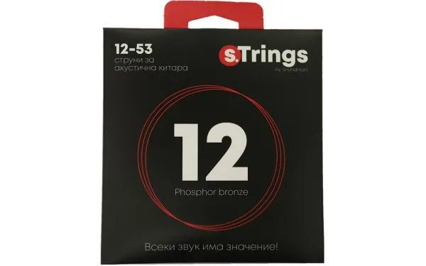 s.Trings SMА-012PB, Струни за акустична китара 12-53, Phosphor Bronze