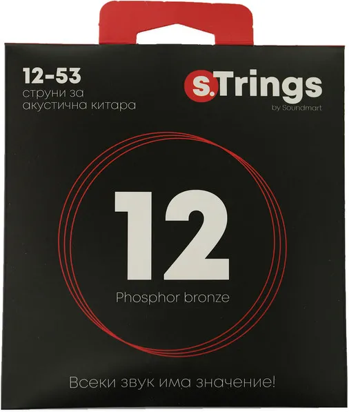 s.Trings SMА-012PB, Струни за акустична китара 12-53, Phosphor Bronze
